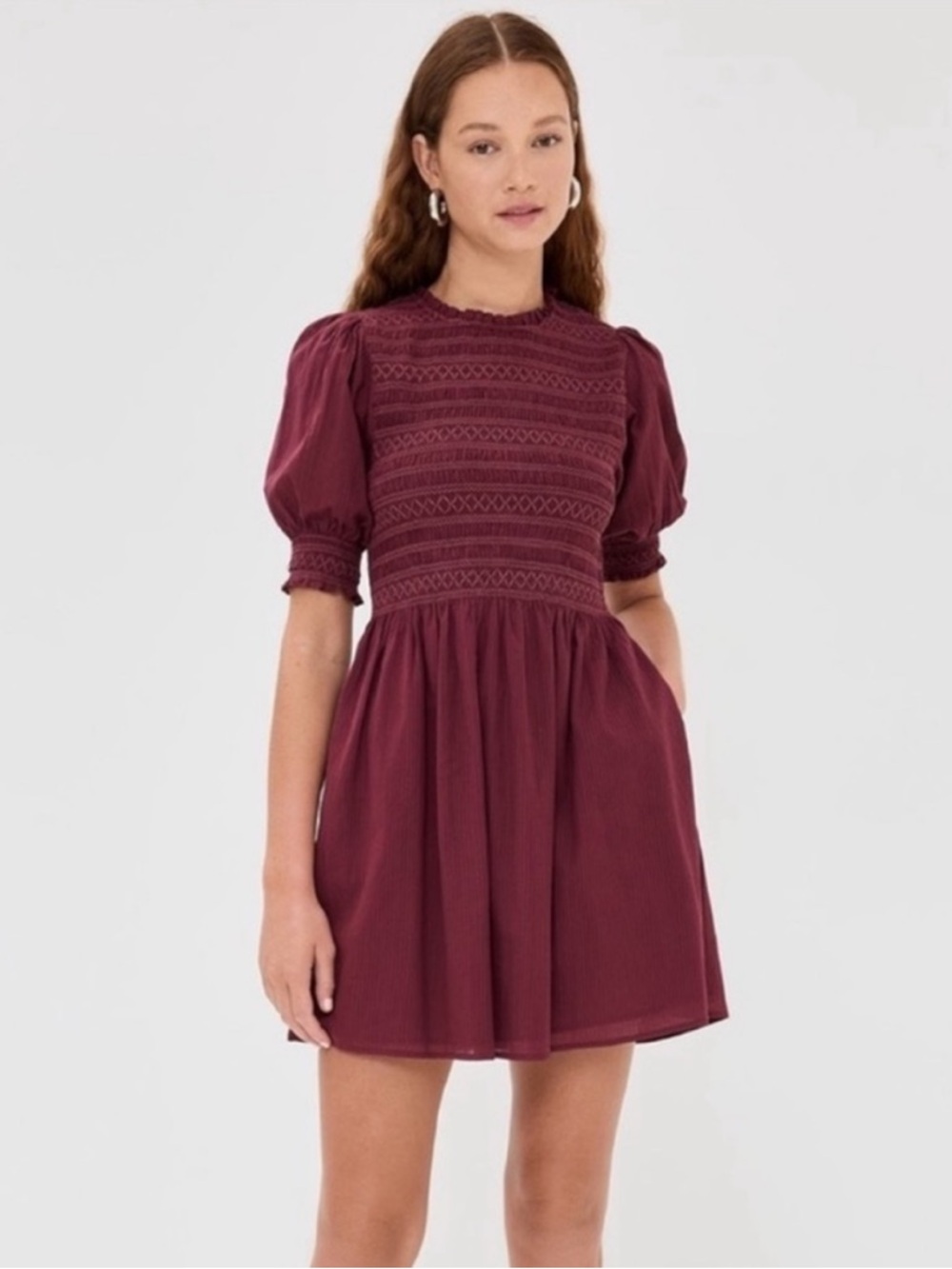 NWT Hill House Burgundy Vivi Nap Dress | XS